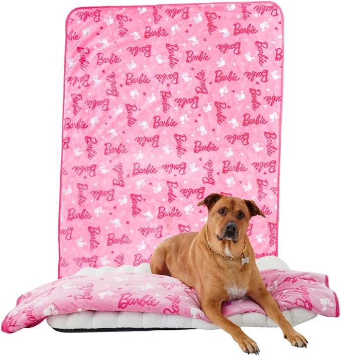 Barbie Waterproof Dog Bed Cover, XL 60x80 Pet Blanket for Furniture Bed Couch Sofa, (Officially Licensed) by Franco by Franco