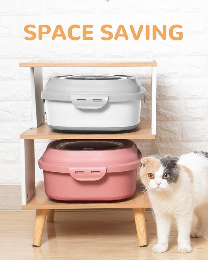 30-35 Lbs Dog Food Storage Container Collapsible Dog Food Container | Large Pet Food Storage with Airtight Lids,Wheels,Scoop and 2Pcs Food Storage Containers,Keep Food Fresh for Dog,Cat - Image 5