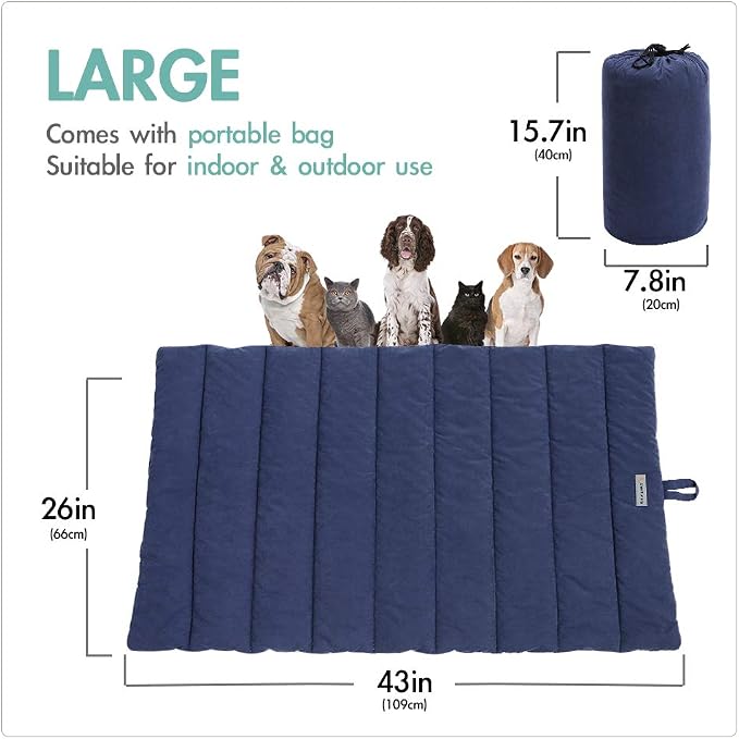 CHEERHUNTING Outdoor Dog Bed, Waterproof, Washable, Large Size, Durable, Water Resistant, Portable and Camping Travel Pet Mat - Image 2