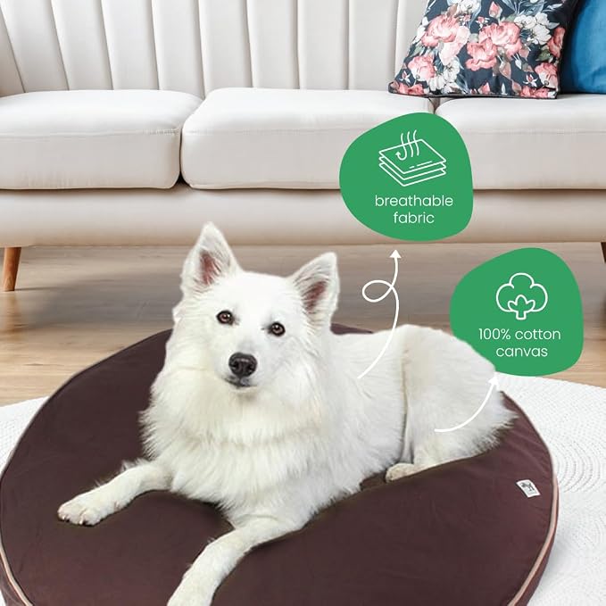Molly Mutt Dog Bed Cover - Landslide Print - Measures 42” x 5’’ - 100% Cotton - Durable - Breathable - Sustainable - Machine Washable Dog Bed Cover - Image 4