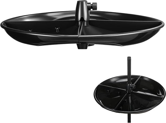 Geelin 21'' Plastic Bird Seed Catcher Tray for 1'' Outdoor Pole Feeders, Removable Bird Seed Catcher Tray for Hummingbird Bee Feeders Outdoors, Backyard, Garden, Not Included Pole by Geelin