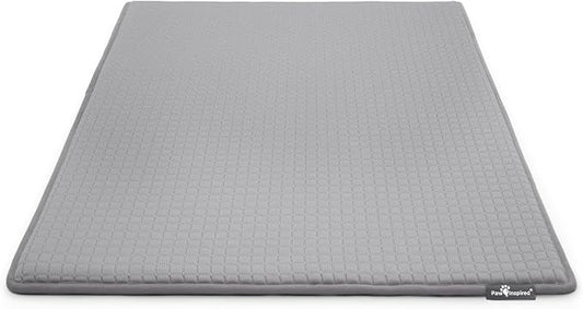 Paw Inspired Cooling Orthopedic Crate Pad, 41x28 Inch, Gray | Large Size Washable Memory Foam Mat for Dogs and Cats, Fits 42 Inch Kennel by HOME