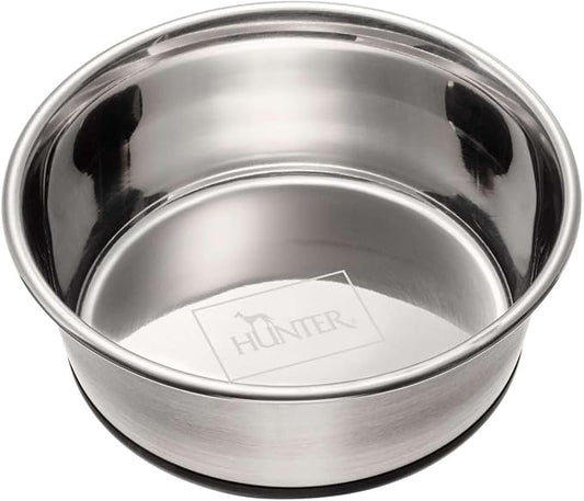 Hunter Stainless Steel Dog Bowl - 2700 ML, Non-Slip, Dishwasher Safe by HUNTER