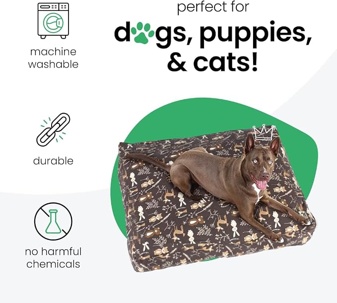 Molly Mutt Medium to Large Dog Bed Cover - Gorgeous Beasts Print - Measures 27”X36”X5’’ - 100% Cotton - Durable - Breathable - Sustainable - Machine Washable Dog Bed Cover (Dd72b) - Image 3