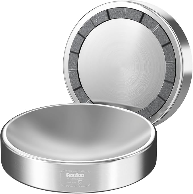 Double Wall Stainless Steel Cat Bowl, Whisker Friendly Wide & Shallow 8 oz Cat Food Bowl, Heavy Duty Non-Slip Base, Dishwasher Safe Metal Bowl for Cats & Small Puppies [1Pack] - Image 9