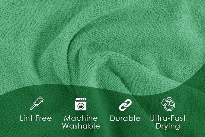 Avalon Towels Microfiber Cleaning Cloths (Value Pack of 48) - Size 16 x 16 Inches, Highly Absorbent Cleaning Rags, Lint Free, Reusable and Washable, Microfiber Towels for Cars - Image 7