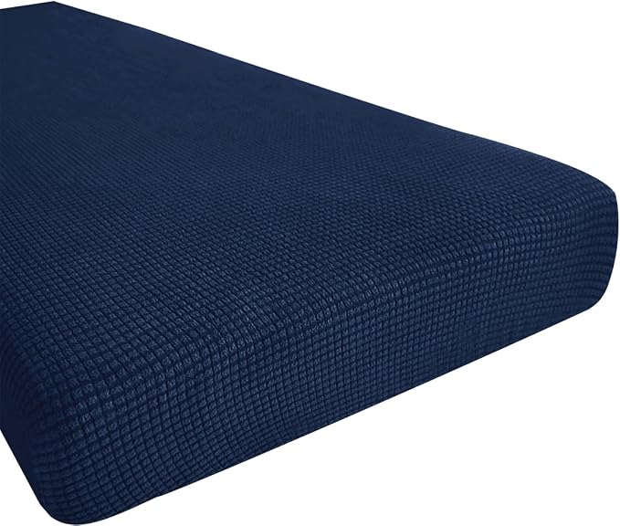 Hokway Couch Cushion Covers Stretch Cushion Covers Sofa Seat Cushion Slipcover Cushion Protector(DarkBlue, Medium) by Hokway