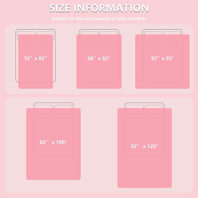 Waterproof Blanket for Dogs - Reversible Furniture Protector | TPU Leak-Proof Liner, Soft Velvet & Flannel Pet Throw, Machine Washable, For Couch and Bed, 68" x 82", Pink/Cream - Image 7