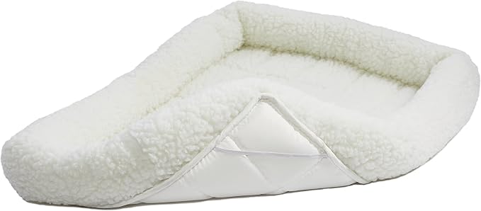 MidWest Homes for Pets QuietTime Dog Bed – White Fleece Bolster, Ultra-Soft and Machine Washable, Fits 24-Inch Crates and Carriers, for Small Breed Dogs (Pack of 2) - Image 6