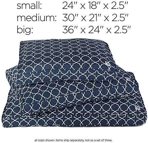 Molly Mutt Sheepy Wool Crate Mat - 100% Cotton Canvas Cover with Temperature-Regulating 100% Natural Wool-Filled Insert Dog Bed - Soft & Supportive Wool-Filled Bed - (42"x28"x2.5", Everywhere) - Image 5