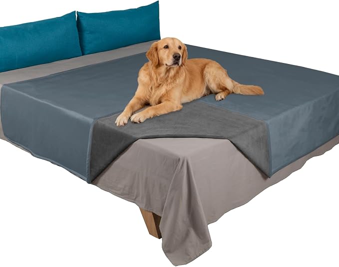 Ameritex Pet Bed Blanket Reversible 100% Waterproof Velvet Super Soft for Sofa and Bed by Ameritex