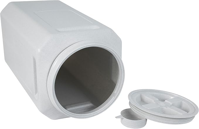 Vittles Vault Traditional Pet Food Storage Container For Dog Kibbles/Bird Seed/Oatmeal/Rice/Flour/Cereal, BPA Free Plastic, Sealed Airtight For Cat Food, Up To 80 lb, Made in USA, With Scoop, Gray - Image 2