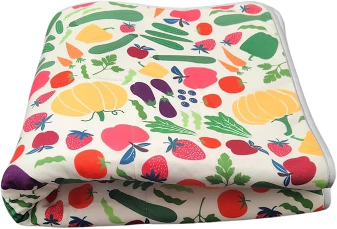 Tater Pets Guinea Pig Fleece Cage Liner - Tidy Mat - Lap Pad - Corner Pad - Absorbent - Machine Washable - for Guinea Pigs and Hedgehogs (Midwest (Fits 24"x47" or 48"), Veggies and Fruit) - Image 2