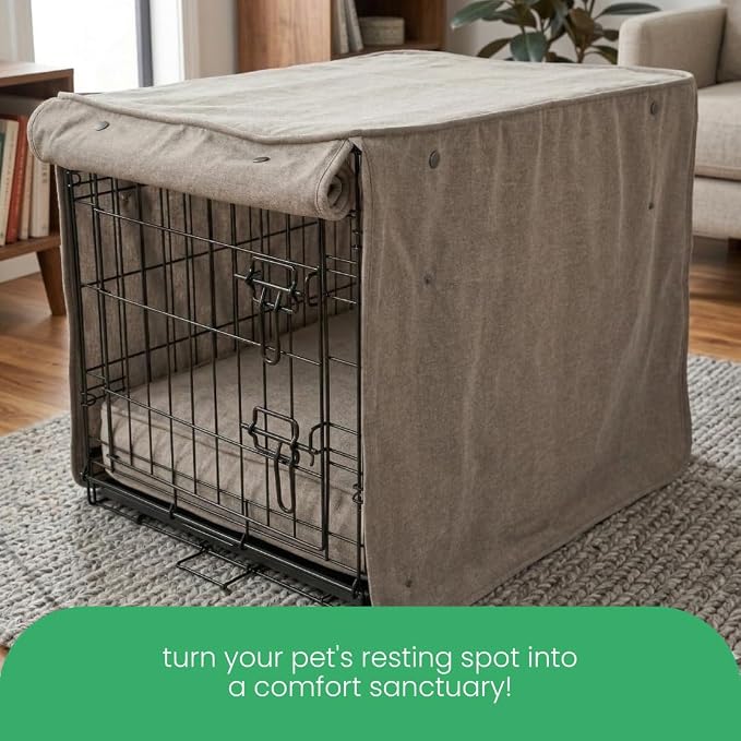 Molly Mutt Jupiter Dog Crate Cover, GOTS-Certified 100% Organic Cotton Canvas Cover for Dog or Puppy Kennel and Cage, Washable, Free of Harmful Chemicals, X-Large, Fits 42"x28"x31" Crate - Image 7