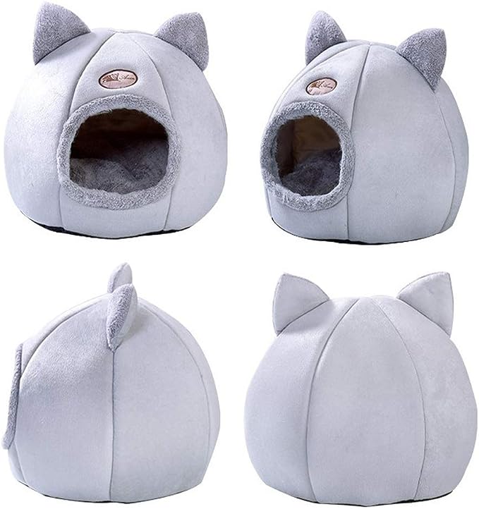 Kavolet Cat Bed for Indoor, Cat Tent with Removable Washable Cushion, Cat Bed Cave Self-Warming Pet House for Cat Dog Puppy - Image 3