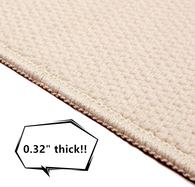 SHENGOCASE Thickened Cat Wall Corner Climbing Carpet, Cat Wall Furniture, Wall Corner Scratcher, Scratching Post (Cream-White) - Image 6