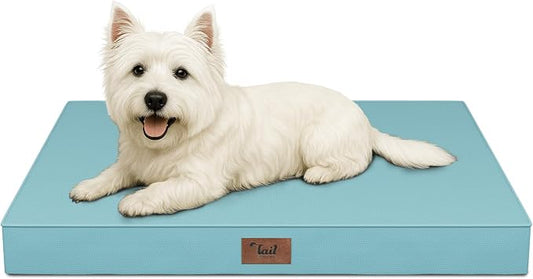 Waterproof Orthopedic Dog Crate Bed for Small Dogs & Cats | Egg Crate Foam, Fits 24x18 Crates, TPU Waterproof Layer, Machine Washable 1680D Oxford Cover, Small Pets Up to 20 lbs by TailStories