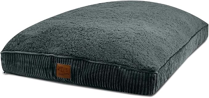 Floppy Dawg Large Dog Bed Replacement Cover. Removable and Machine Washable Cover for Mattress and Rectangular Pillow Beds. 40L x 28W. Gray with Gray Top. - Image 4