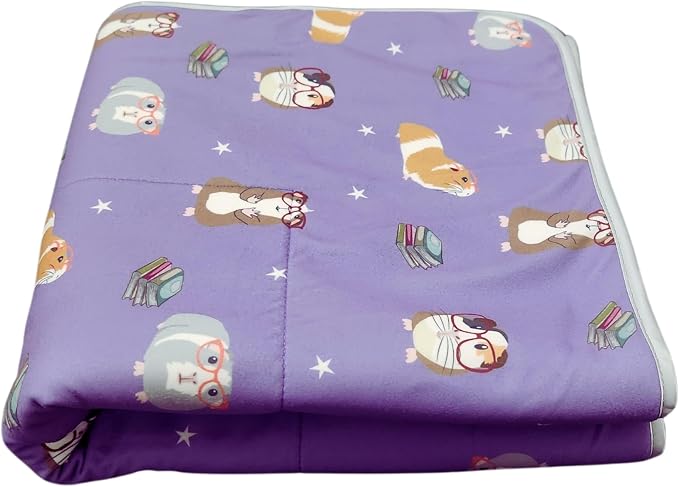 Tater Pets Guinea Pig Fleece Cage Liner - Tidy Mat - Lap Pad - Corner Pad - Absorbent - Machine Washable - for Guinea Pigs and Hedgehogs (30"x18", Smart Piggies) - Image 3