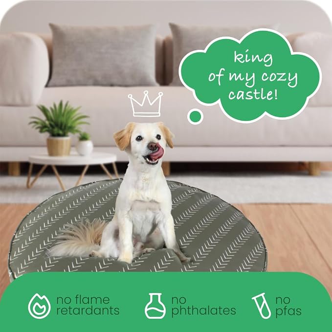 Molly Mutt Forever Young Dog Bed Duvet Cover, GOTS-Certified 100% Organic Cotton Canvas Cover for Dog, Puppy, or Cat Bed, Durable, Washable, and Free of Harmful Chemicals, Round, 36"x5" - Image 6