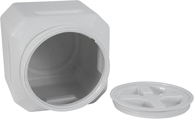 Vittles Vault Traditional Pet Food Storage Container For Dog Kibbles/Bird Seed/Oatmeal/Rice/Flour/Cereal, BPA Free Plastic, Sealed Airtight For Cat Food, Up To 30 lb, Made in USA, With Scoop, Gray - Image 2