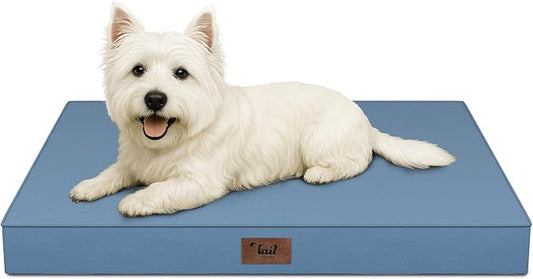Waterproof Orthopedic Dog Crate Bed for Small Dogs & Cats | Egg Crate Foam, Fits 24x18 Crates, TPU Waterproof Layer, Machine Washable 1680D Oxford Cover, Small Pets Up to 20 lbs by TailStories