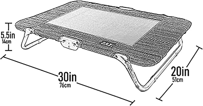 Pet Gear Lifestyle Pet Cot Elevated Bed, No Assembly Required, Premium Tear Resistant Cooling Mesh, Indoor & Outdoor, Lightweight & Portable, 30 Inch, NEW Lake Blue - Image 6