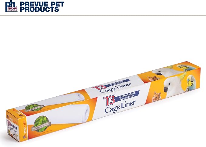 Prevue Pet Products T3 Cage Liner - Bird Cage Accessories, 25 ft Odor Absorbent Protection, Universal Liner for All Birds, Fits Small, Medium, and Large Enclosures, Simplifies Cleaning - Regular Size - Image 8
