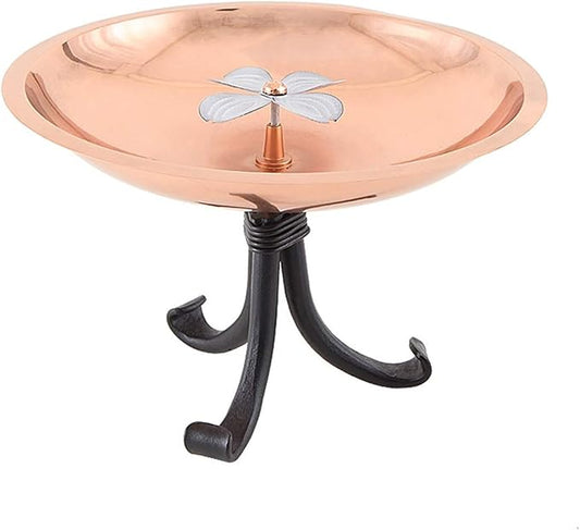 Achla Designs Dogwood Copper Birdbath with Tripod Stand by ACHLADesignsHomeGarden