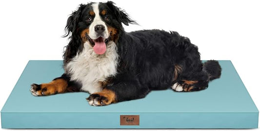 Outdoor Extra Large Dog Bed XXL for Giant Breed Dogs | Egg Crate Orthopedic Foam, Fits 48x30 Crates, TPU Waterproof Layer, Machine Washable 1680D Oxford Cover, Up to 110 lbs by TailStories