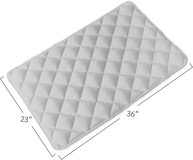 Magik & Kover Dog Crate Pad 2 Pack (36" x 23"), Soft Dog Crate Mat with Anti-Slip Bottom, Machine Washable Kennel Pad, Fits 36 Inch, Grey | Fits 36 Inch Crate, Soft, Machine Washable, Kennel Pad - Image 4