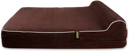 KOPEKS Dog Bed Replacement Cover Memory Foam Beds - Large - 35.0" L x 28.0" W (Brown, Large) by KOPEKS+STOREFRONT