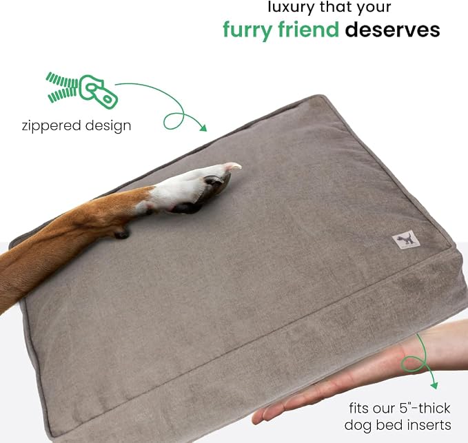 Molly Mutt Jupiter Dog Bed Duvet Cover, GOTS-Certified 100% Cotton Canvas Cover for Dog, Puppy, or Cat Bed, Durable, Washable, and Free of Harmful Chemicals, Huge, 36"x45"x5", Brown - Image 5
