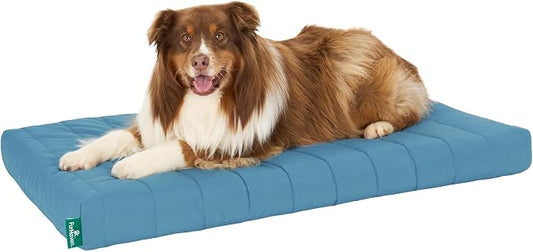 Furhaven Orthopedic Dog Bed – Puffy Quilted Foam Mattress with Removable Washable Cover, Soft & Supportive for Kennels & Crates - X-Large, Lagoon by FurHaven