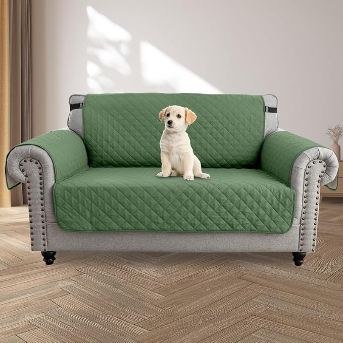 TOPCHANCES Sofa Slipcover L Shape 3pcs Reversible Sofa Cover Sectional Couch Cover 3 Seater Chaise Slip Cover with Elastic Straps for Kids Dogs Cats Pet Furniture Protector Cover - Image 7