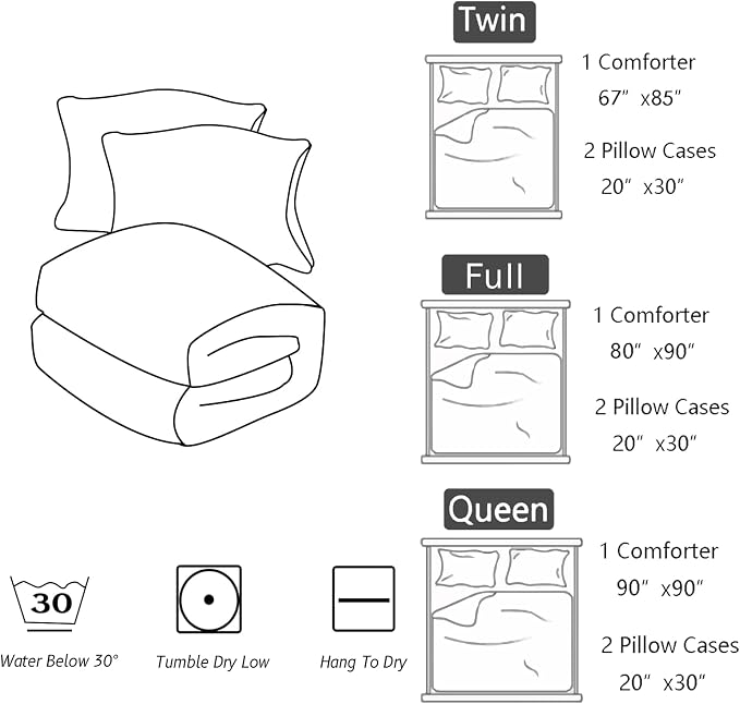 Nttopship Mermaid Princess Comforter Sets King Size for Boys Girls Bedding Set Sea Beach Ocean Blue Bedroom 1 Comforter with 2 Pillowcases - Image 7