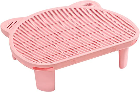 SpaceTime Cat Litter Mat Litter Trapping Mat,20.08"x15.94"x5.91"Large Dual-Layer Cat Litter Box Mat for Kitty,Floor Protection,Waterproof Urineproof(Pink) by SpeceTime