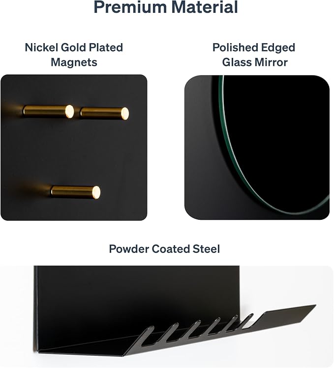 Key Holder Wall Mount and Mail Organizer - Hide Your Mail with a Modern and Minimal Look (Black) - Image 5