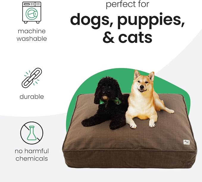 Molly Mutt Woodstock Dog Bed Duvet Cover, GOTS-Certified 100% Organic Cotton Canvas Cover for Dog, Puppy, or Cat Bed, Durable, Washable, and Free of Harmful Chemicals, Small, 22"x27"x5" - Image 3