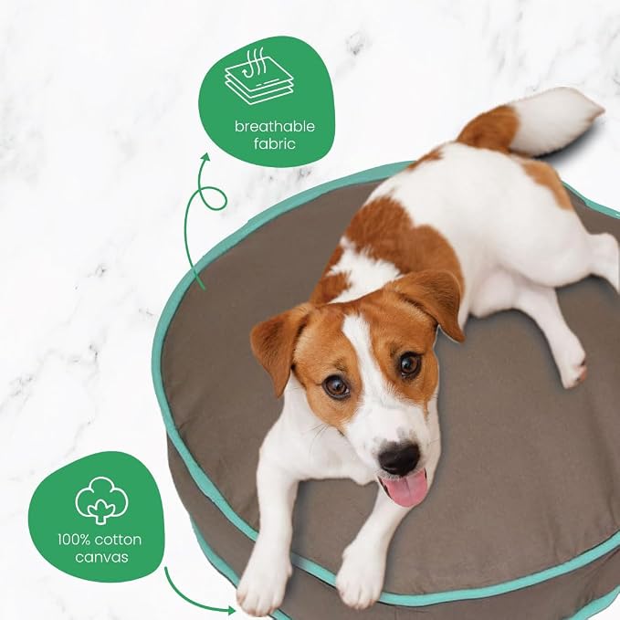 Molly Mutt Petite Dog Duvet Cover - Round - Wild Horses Print - Measures 20’’ x 4’’ - 100% Cotton - Durable - Breathable - Sustainable - Machine Washable Dog Bed Cover - Pre-Shrunk - Image 4