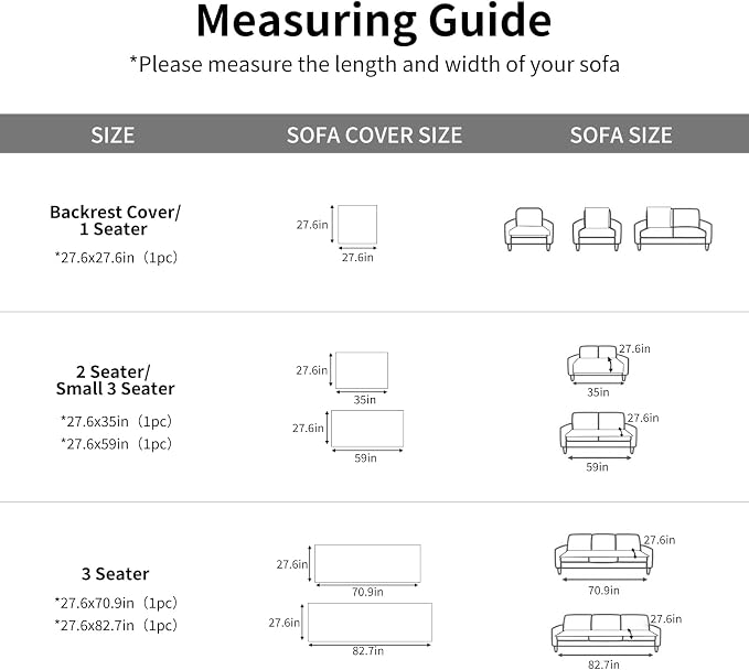 Couch Cover for Dogs,Washable Non-Slip Pet Friendly Sofa Protector | Thick Flannel Sofa Cover,Nonslip, Washable,Anti-Pilling,Pet Friendly,for Dogs & Cats,Cozy Protect Against Fur,27.6" x 35" - Image 7