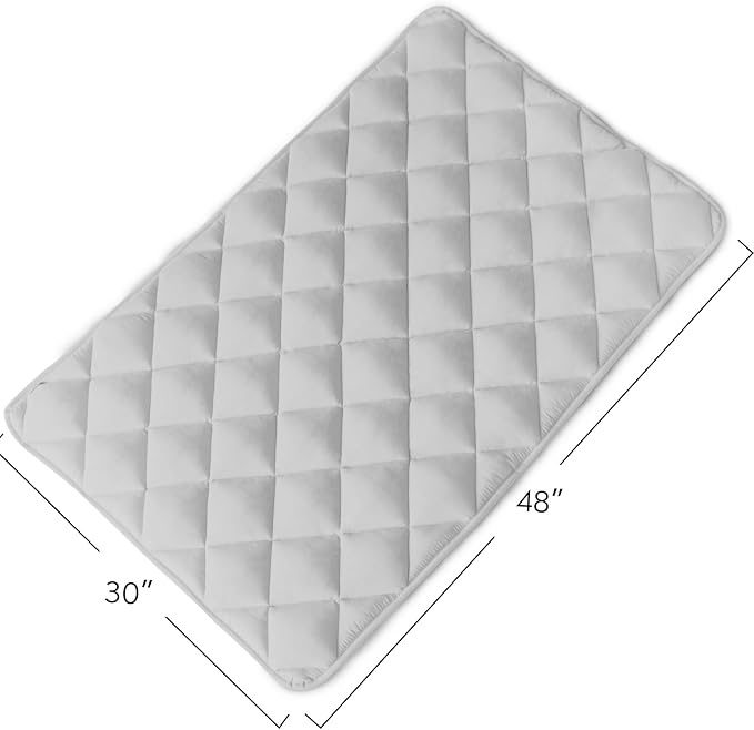 Dog Crate Pad 2 Pack (48" x 30"), Dog Crate Mat with Anti-Slip Bottom, Grey | Fits 48 Inch Crate, Soft, Machine Washable, Kennel Pad - Image 4
