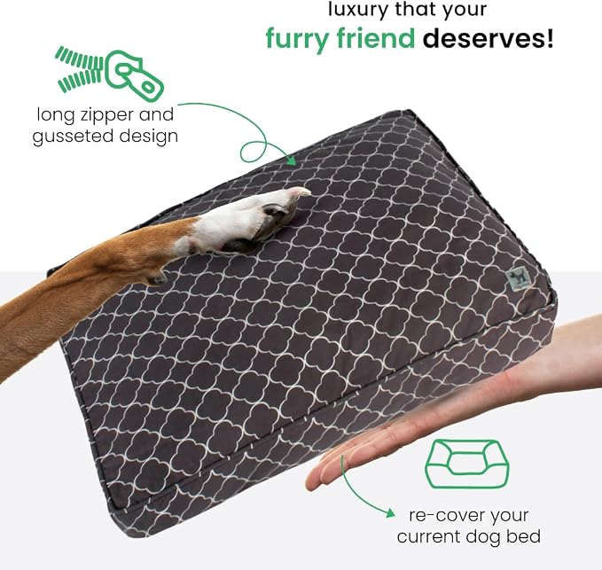 Molly Mutt Small Dog Bed Cover - Clark Gable Print - Measures 22”X27”X5’’ - 100% Cotton - Durable - Breathable - Sustainable - Machine Washable Dog Bed Cover (Dd70a) - Image 5