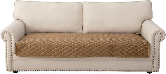 Eismodra Couch Cover,Sectional Couch Covers,Sofa Covers for 3 Cushion Couch,Anti-Slip Sofa Slipcovers for Dogs Cats Kids Loveseat Recliner L Shaped Armrest Backrest,Coffee 43''x70''(Only 1 Piece) by Eismodra