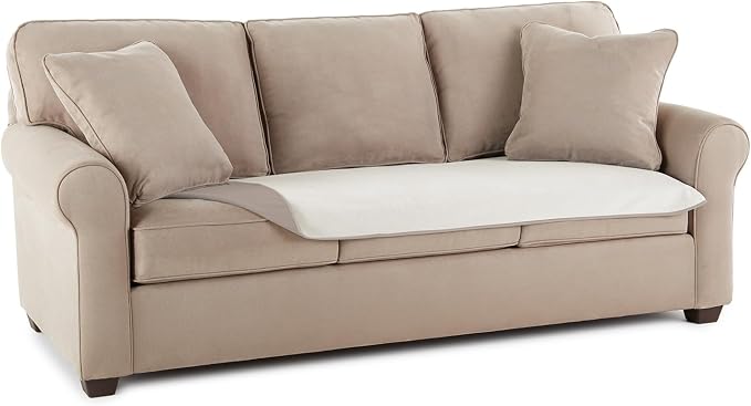 Mambe 100% Waterproof Furniture Cover for Dogs & Cats, Incontinence Protector for Bed Sofa Couch Recliner, Soft Washable Microfleece Blanket, 30x90, Buff-Clay by Mambe