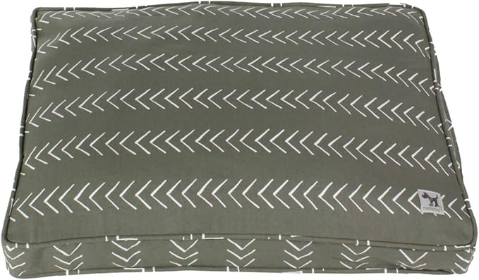Molly Mutt Sheepy Wool-Filled Crate Pad, GOTS-Certified 100% Organic Cotton Canvas Cover with Soft 100% Natural Wool Insert, Ideal for Dog Bed or Kennel, Forever Young, 24" x 18" x 2.5" by MollyMutt