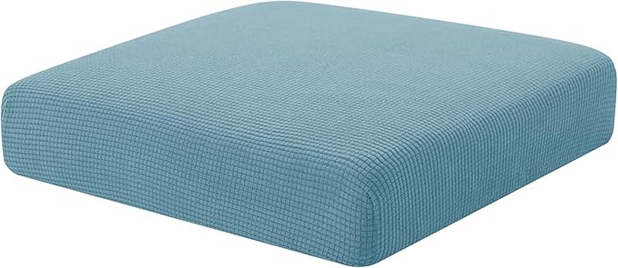 Hokway Stretch Couch Cushion Slipcovers Reversible Cushion Protector Slipcovers Sofa Cushion Protector Covers(Smokyblue, Small) by Hokway
