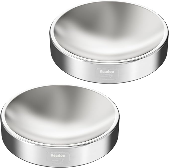 Double Wall Stainless Steel Cat Bowl, Whisker Friendly Wide & Shallow 8 oz Cat Food Bowl, Heavy Duty Non-Slip Base, Dishwasher Safe Metal Bowl for Cats & Small Puppies [2Pack] - Image 9