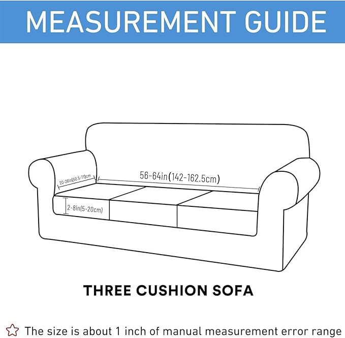 hyha Waterproof Couch Cushion Covers for Pets, Non Slip Sofa Seat Cover | Stretch Jacquard Fabric, Elastic Bottom, Non Slip Fit, Waterproof Protection, Pet Hair Protection (1 Piece for Large) - Image 6