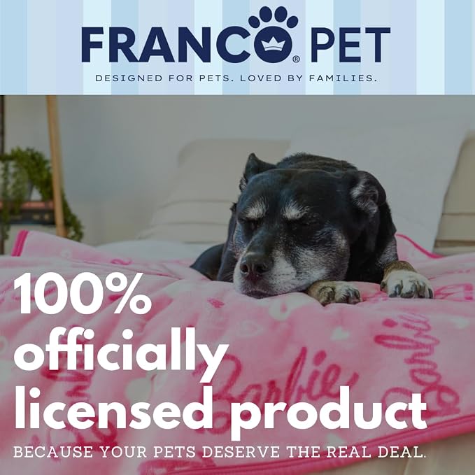 Barbie Waterproof Dog Bed Cover, Large 50x60 Pet Blanket for Furniture Bed Couch Sofa, (Officially Licensed) by Franco - Image 8